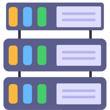 sunucu sunucusu web simgesi basit tasarım
