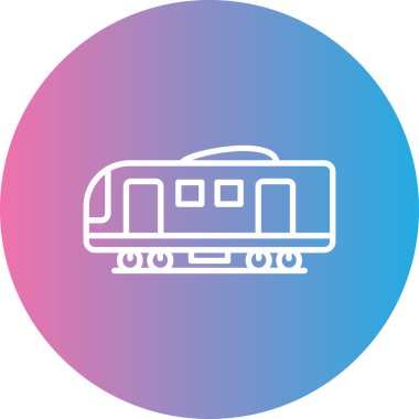 tren simgesi vektör illüstrasyonu