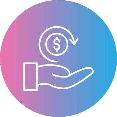 El ele tutuşma simgesi, vektör illüstrasyonu