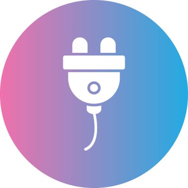 Elektrik dolgu simgesinin vektör illüstrasyonu