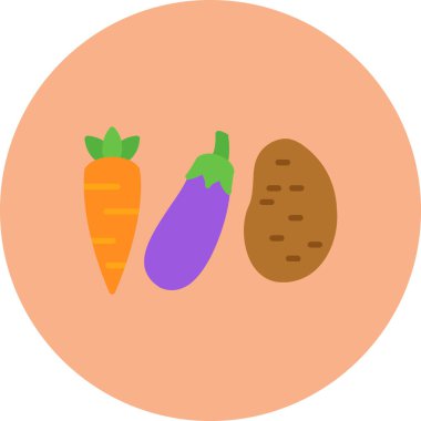 Patates. Web simgesi basit illüstrasyon