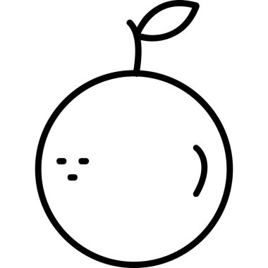 meyve simgesi tasarımı, vektör illüstrasyonu