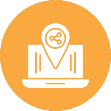 konumu simgesi harita, illüstrasyon vektör