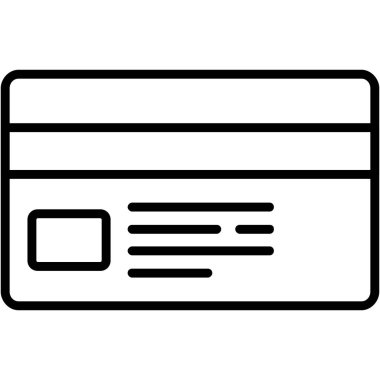 Ödeme bağlantılı vektör simgesiyle kredi kartı düzenlenebilir