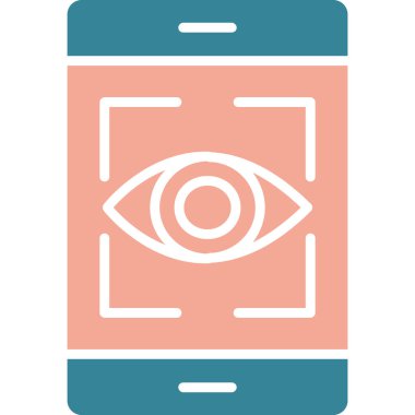 Cep telefonu. Web simgesi basit illüstrasyon