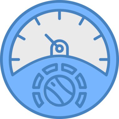 Speedometer simgesi, modern tasarım illüstrasyon tasarımı