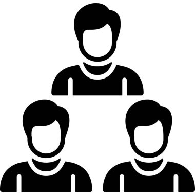 grup simgesi ve vektör illüstrasyonu beyaz arkaplanda izole edildi