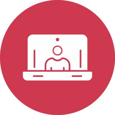 Bilgisayar. Web simgesi basit illüstrasyon