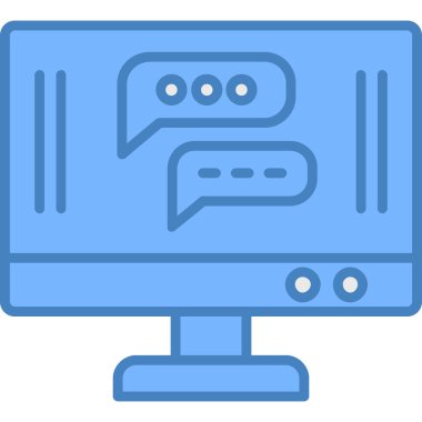 Konuşma baloncukları ikon vektör çizimi