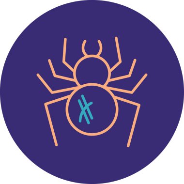 Örümcek ağı ikonu vektör illüstrasyonu