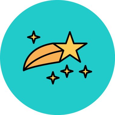 Yıldız simgesi. Web için yıldız vektör simgelerinin basit çizimi