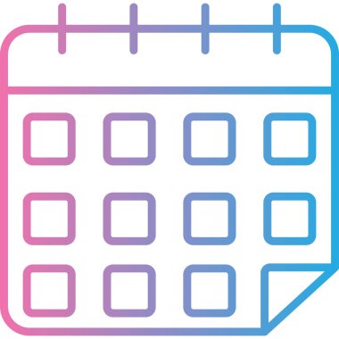 Takvim web simgesi, vektör çizim