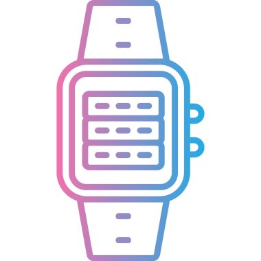 smartwatch simge vektör çizimi