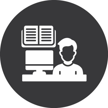 İş insanları simgesinin vektör illüstrasyonu