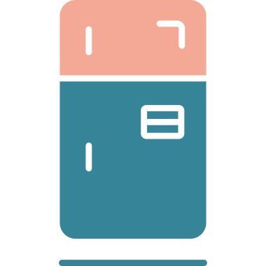 buzdolabı simgesi vektör illüstrasyonu