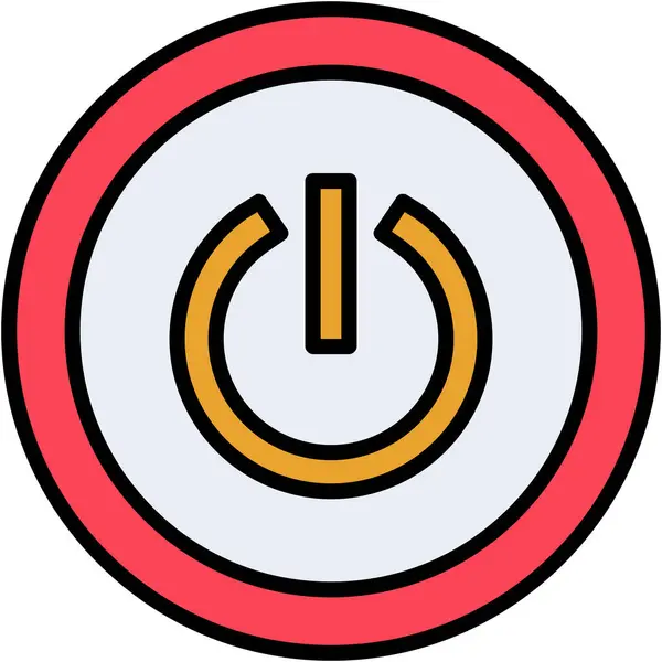 güç simgesi vektör illüstrasyonu