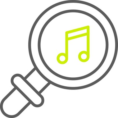 Vektör müzik simgesi illüstrasyonu