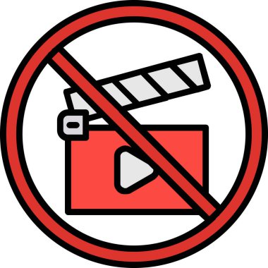 Kamera simgesi yok, vektör illüstrasyonu