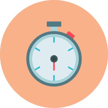 Alarm saat simgesi vektör illüstrasyonu