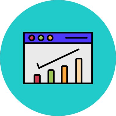 Web tasarımı ve geliştirme vektörü simgesi