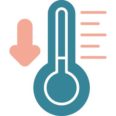 iklim sıcaklığı simgesi - ana hatlar biçiminde