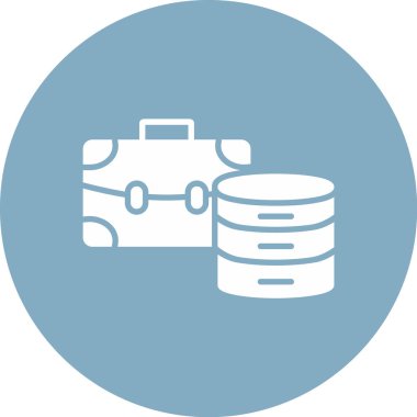 veritabanı simgesi. Basit resimleme