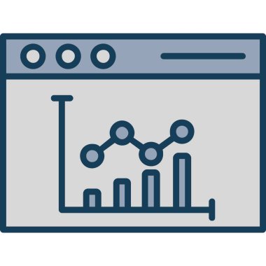 grafik ikonu vektör illüstrasyonu