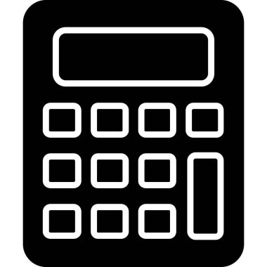 hesap makinesi simgesi vektör illüstrasyonu