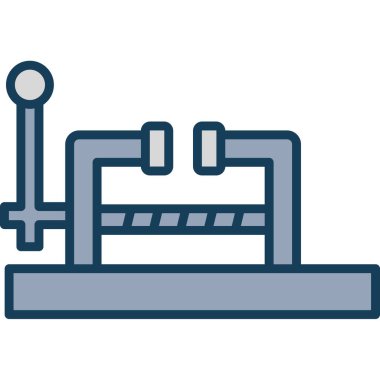 Yedek kulübesi Web simgesi basit illüstrasyon