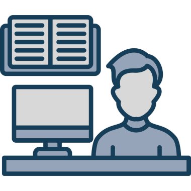 dizüstü bilgisayar simge vektör illüstrasyon izole