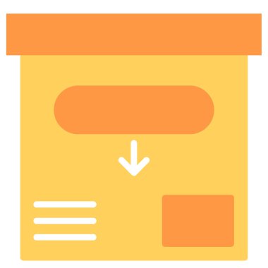 dosya vektörü düz renk simgesi