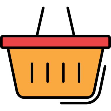 Sepet sepeti simgesi - taslak biçiminde