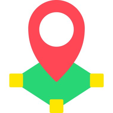 konum. Web simgesi basit illüstrasyon