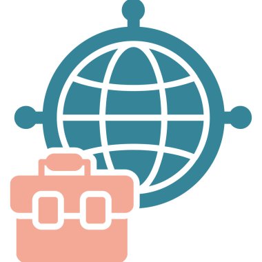 Küresel simge vektör illüstrasyonu