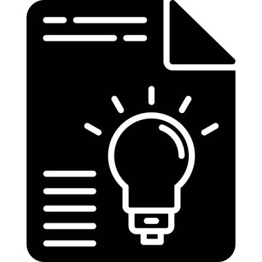 fikir simgesi, basit vektör illüstrasyonu