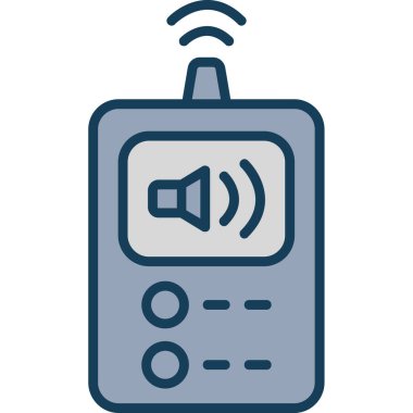 radyo simgesi vektör illüstrasyonu