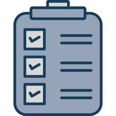 Yapılacaklar listesi web simgesi vektör çizimi