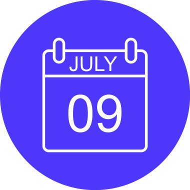 Takvim simgesinin vektör illüstrasyonu