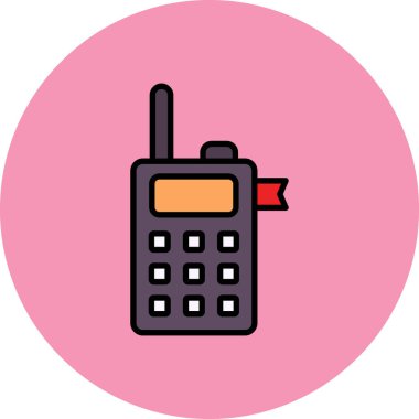 Telefonunuz var. Web simgesi basit illüstrasyon