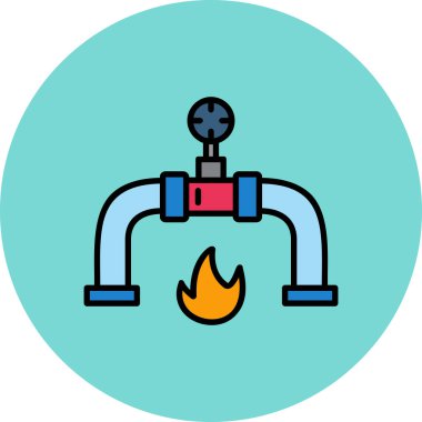 Yangın musluğu simgesi. özet çizimi