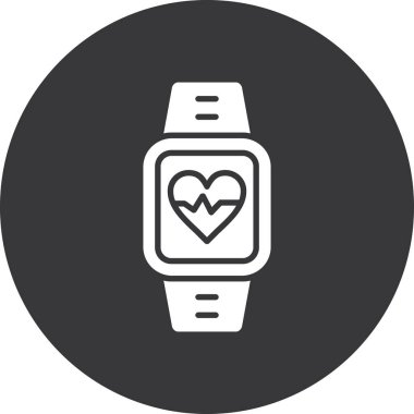 kalp saati vektör simgesi