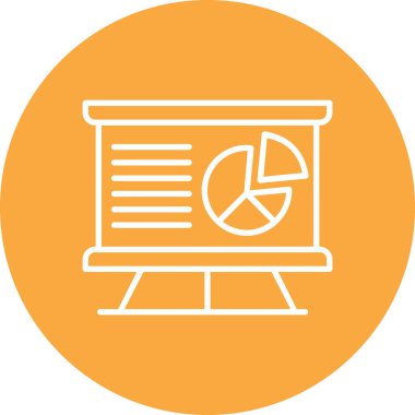 Pasta çizelgesi simgesi, vektör illüstrasyonu