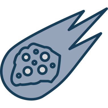 Roket. Web simgesi basit illüstrasyon