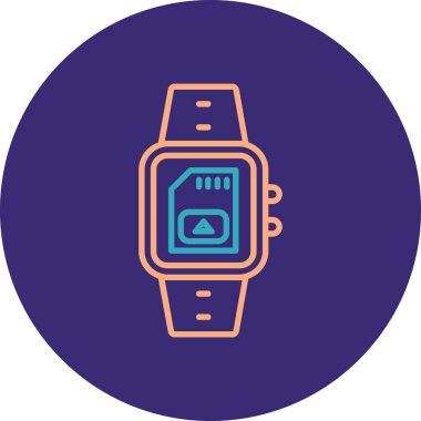 watch simge vektör çizim