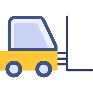 Araba kamyonu. Web simgesi basit illüstrasyon