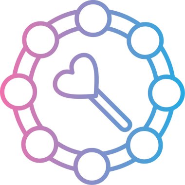 Kalp. Web simgesi basit tasarım