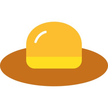 izole edilmiş Meksika şapkası düz ikon vektör çizimi tasarımı