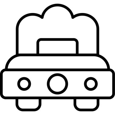 araba simgesi, vektör illüstrasyonu