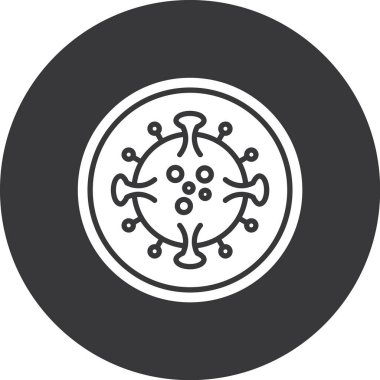 Bakteriler. Web simgesi basit illüstrasyon