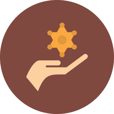 Vites simgesiyle el. vektör illüstrasyonu